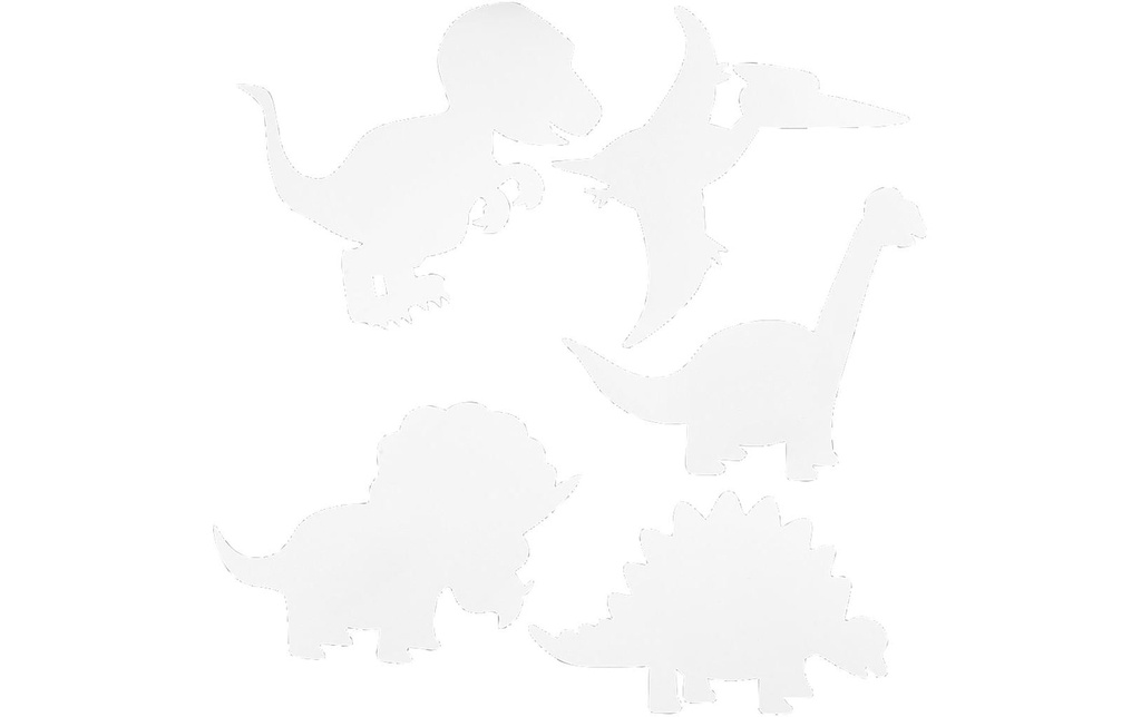 Creativ Company Papier de bricolage Dinosaures 16 Pièce/s, Blanc