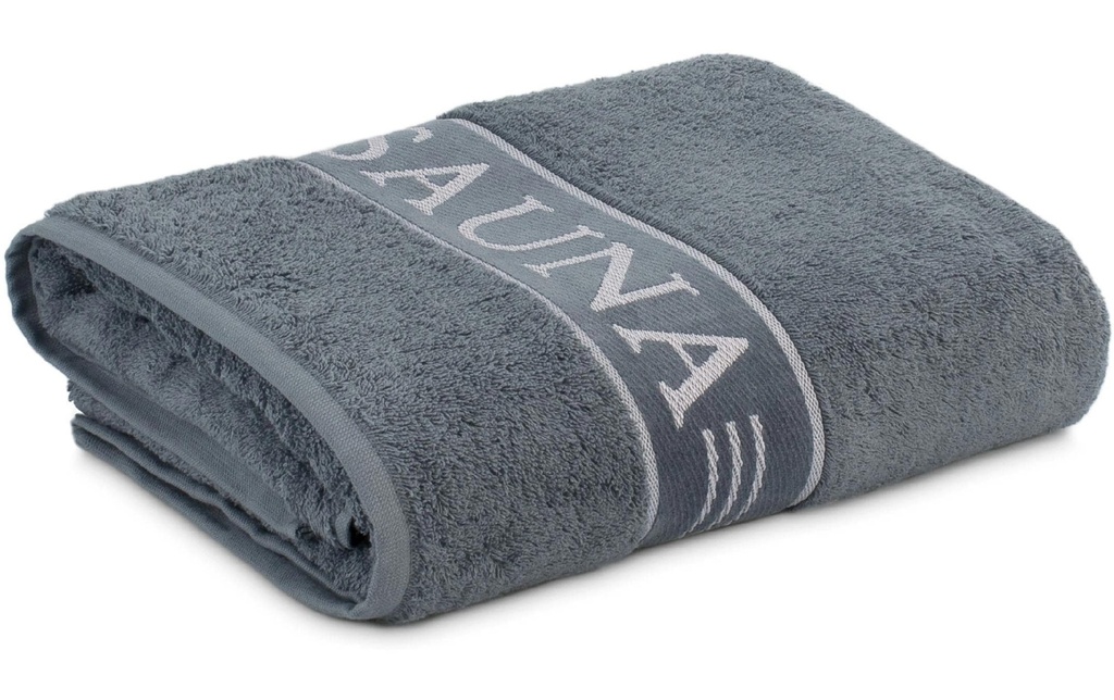 Frottana Serviette de sauna Sauna 80 x 200 cm, Stone Gray