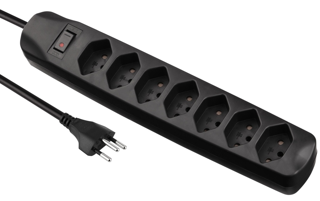 FURBER.power Bloc multiprises 7x T13 avec interrupteur