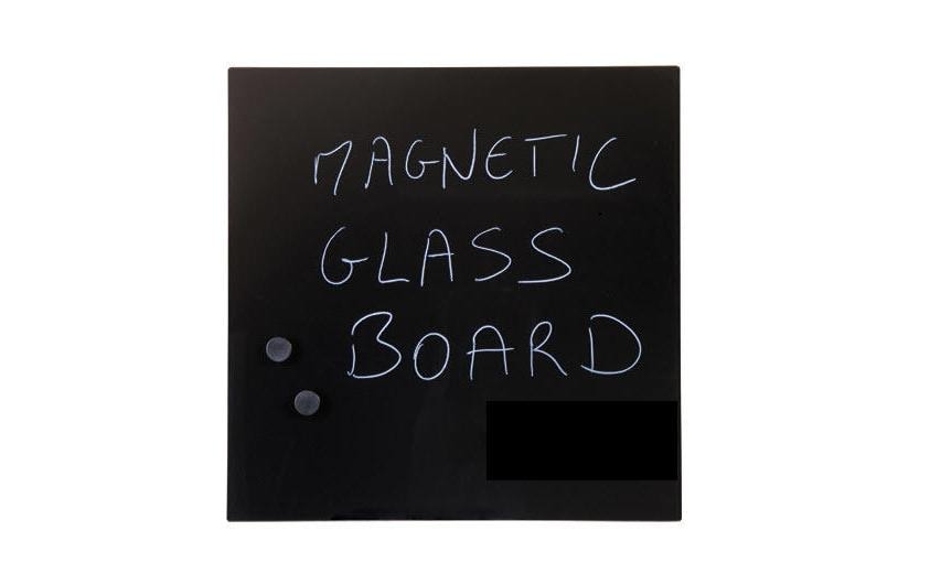 Bi-Office Tableau en verre magnétique 38 cm x 38 cm, Noir