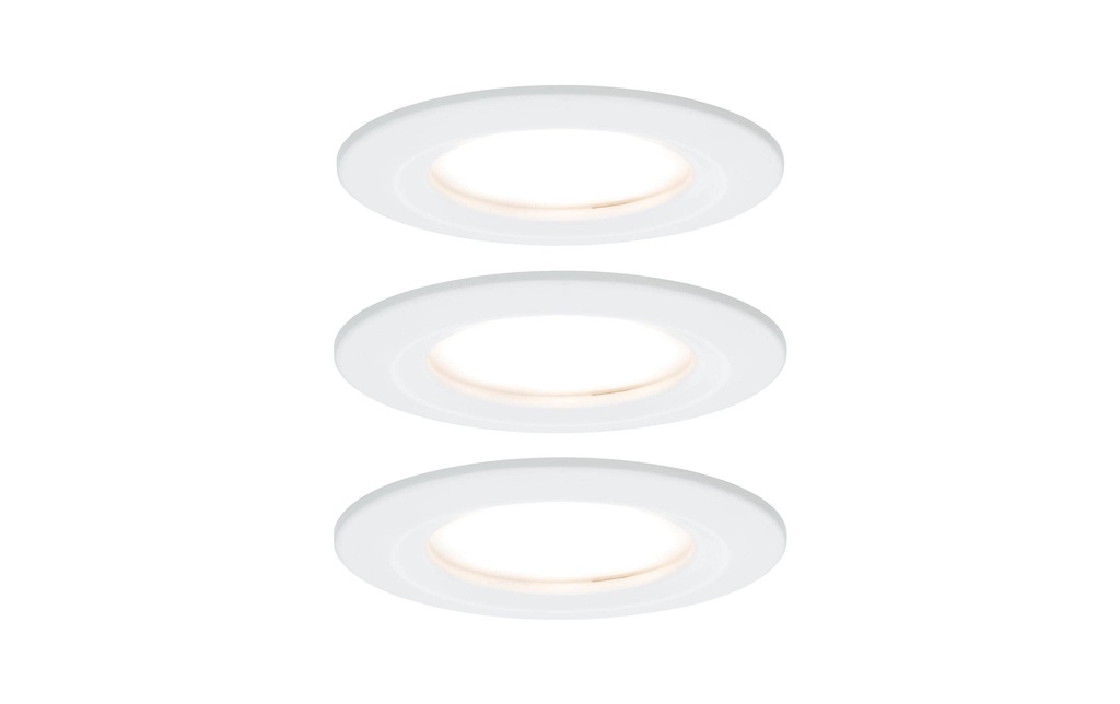 Paulmann Spot encastré Nova Coin Starr Set, 3 x 6 W, 2700 K, blanc