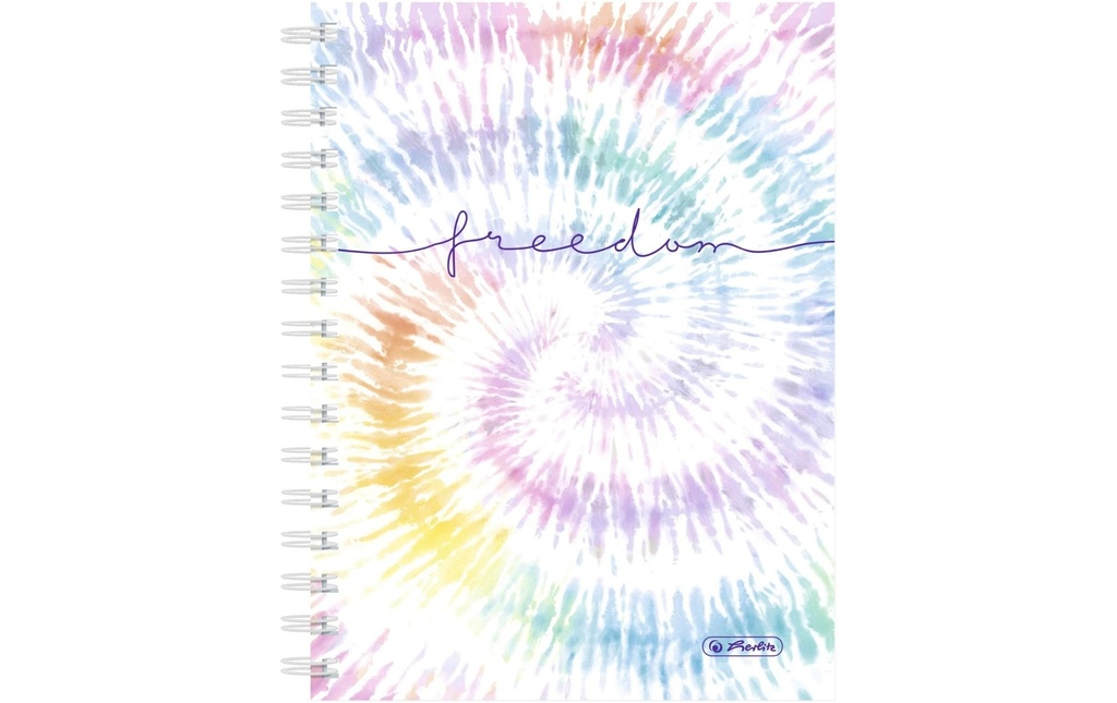 Herlitz Cahier Livre à spirales New Batik Freedom A5, 100 feuilles