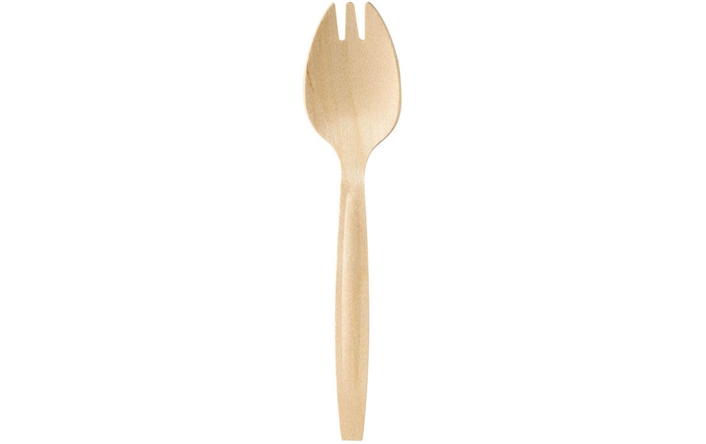 Duni Cuillère-fourchette jetable 100 Pièce/s, Brun clair