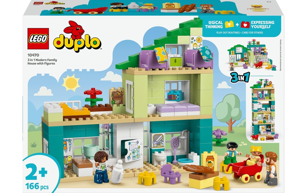 LEGO® DUPLO® Maison familiale moderne avec figurines 3-en-1 10470