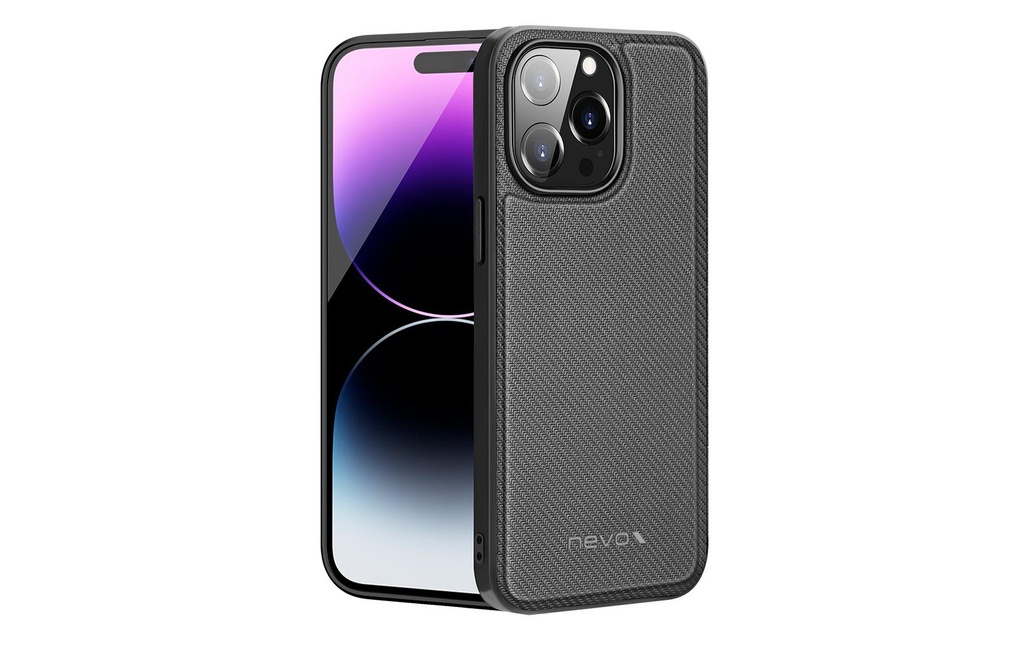 Nevox Coque arrière StyleShell Nylo iPhone 15 Pro Max Noir