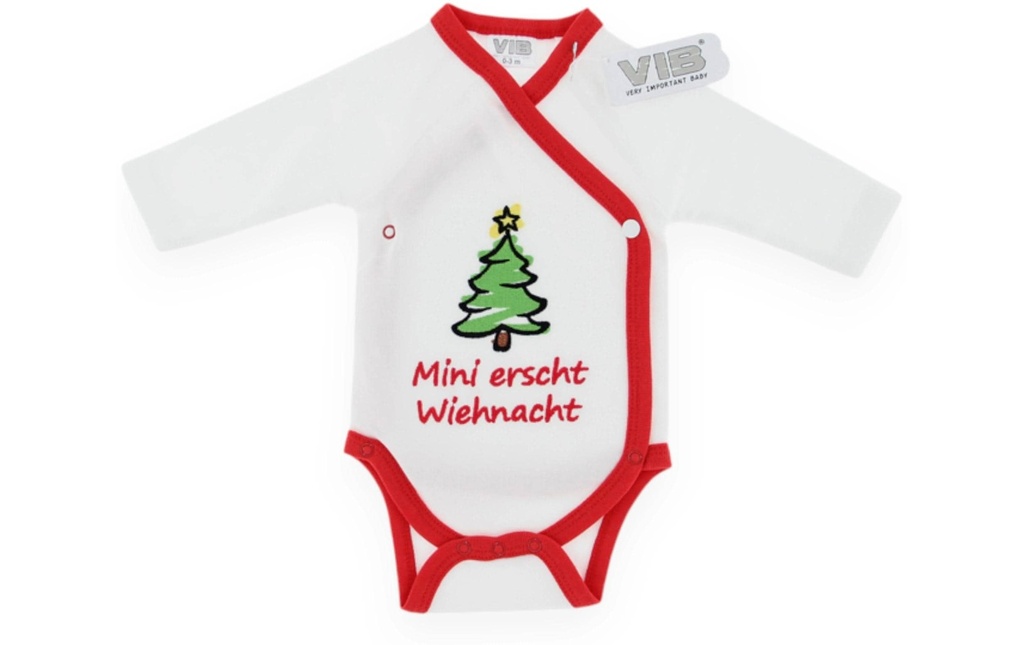 Very Important Baby Body Mini erscht Wiehnacht Blanc/rouge