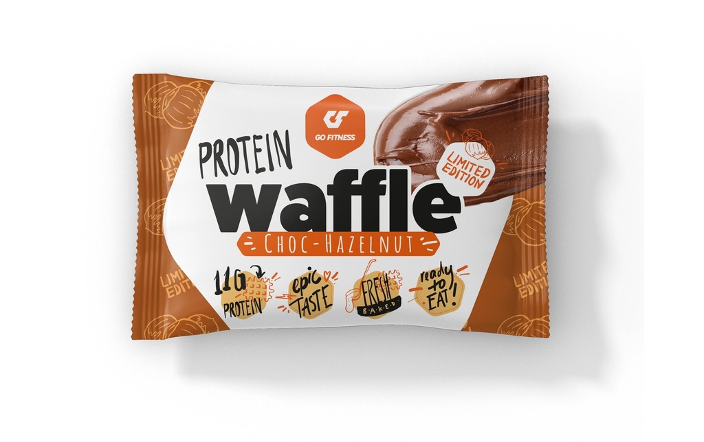Go Fitness Nutrition Protein Waffle 1 x 50 g, Noisette
