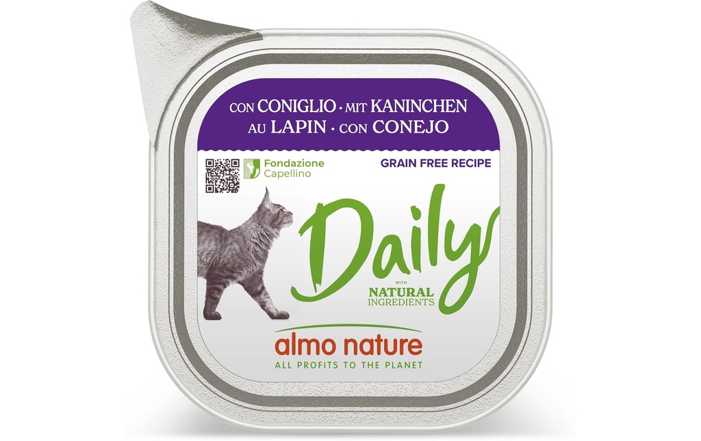 Almo Nature Alimentation humide Daily avec lapin 100g