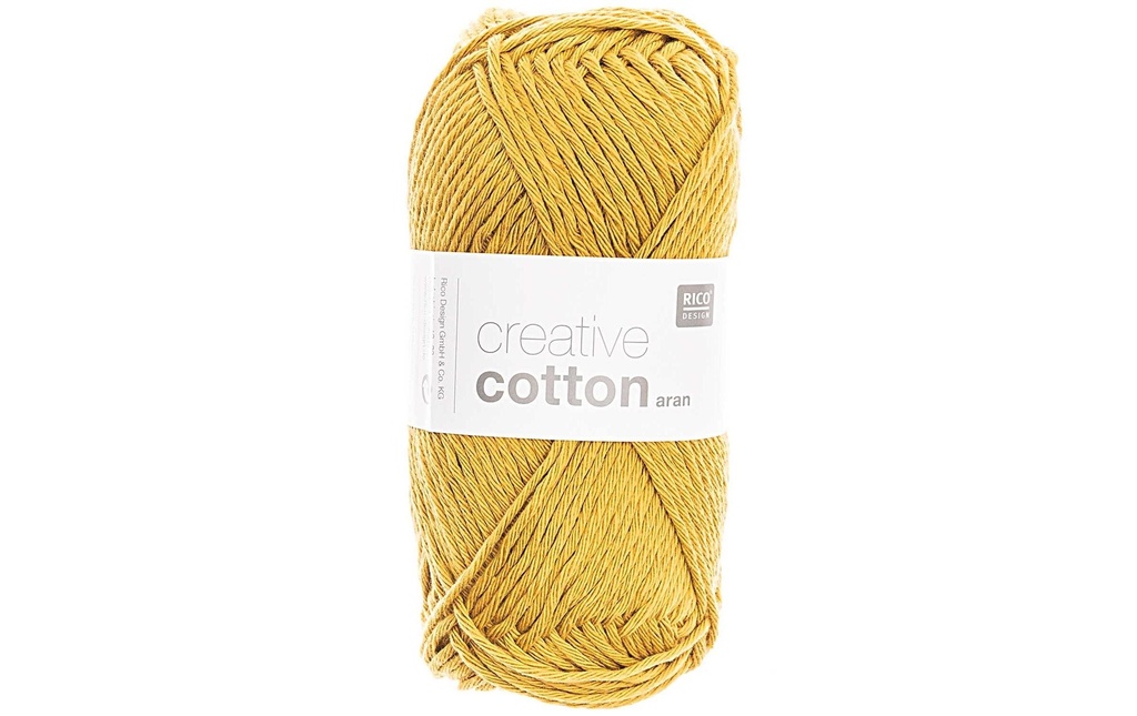 Rico Design Laine Creative Cotton Aran 50 g, safran