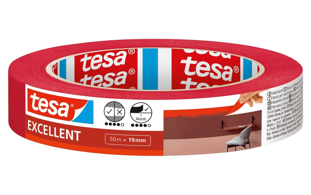tesa Ruban de peintre Excellent, 19 mm x 50 m