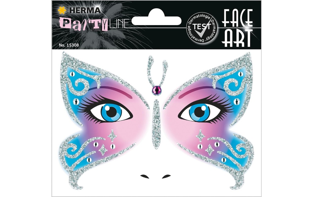 Herma Stickers Face Art Butterfly, 1 Pièce/s