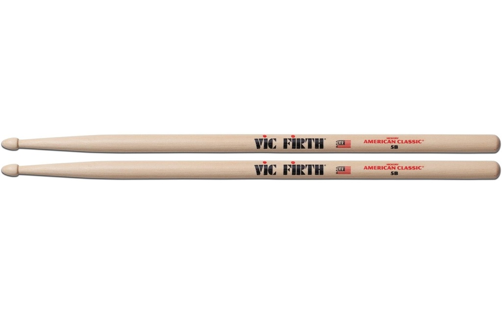 Vic Firth Baguettes de batterie 5B – 1 Paire/s