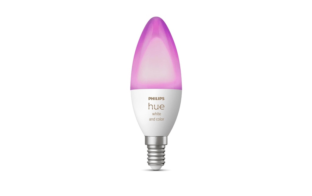 Philips Hue Ampoules White & Col. Amb. bougie E14 à l'unité 470 lm