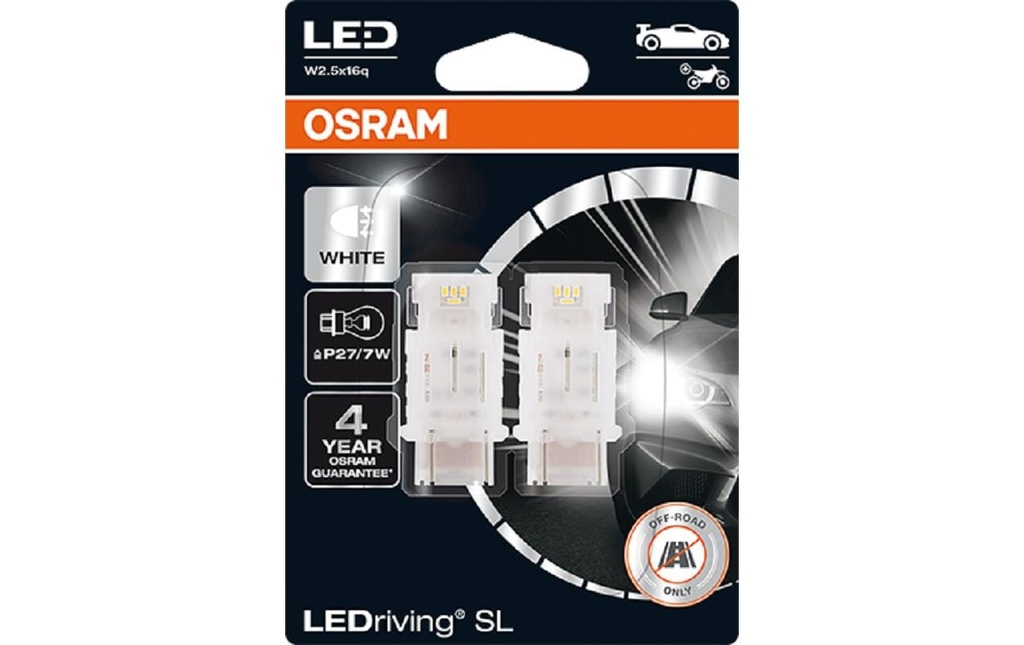 OSRAM Témoins lumineux LEDriving SL P27/7W W2.5x16q Blanc Moto/Voiture de tourisme