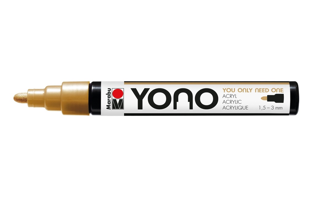 Marabu Marqueur acrylique YONO 1.5 - 3 mm Doré