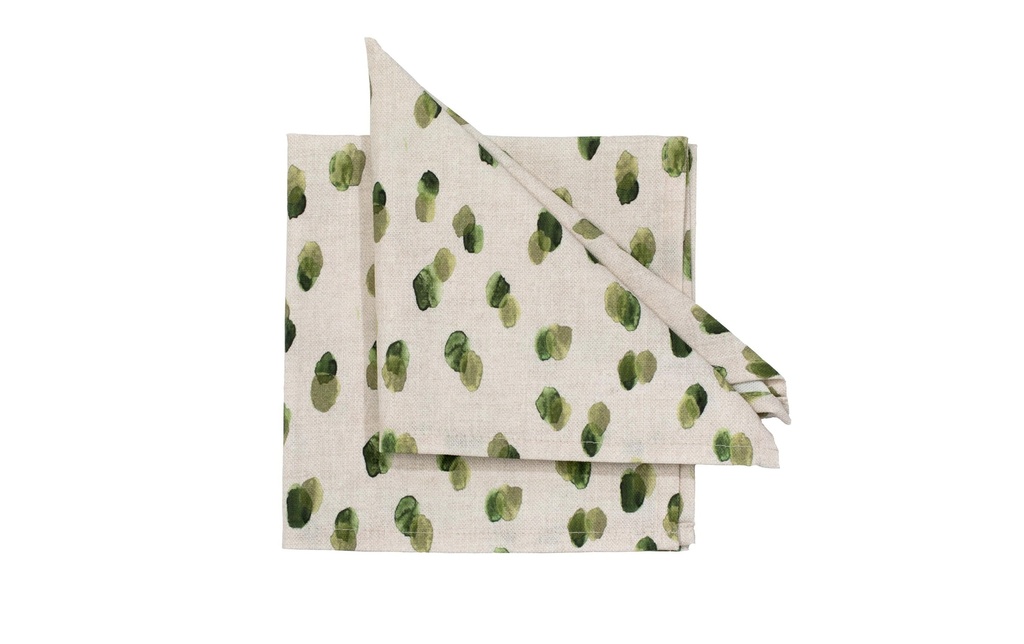 Pichler Serviette en tissu Rico 40 cm x 40 cm, 6 Pièce/s, Vert olive