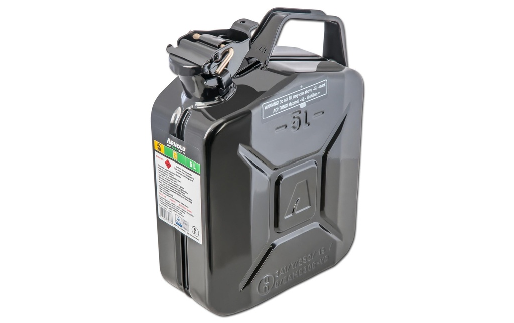Arnold Bidon d’essence 5 l Métal, Noir