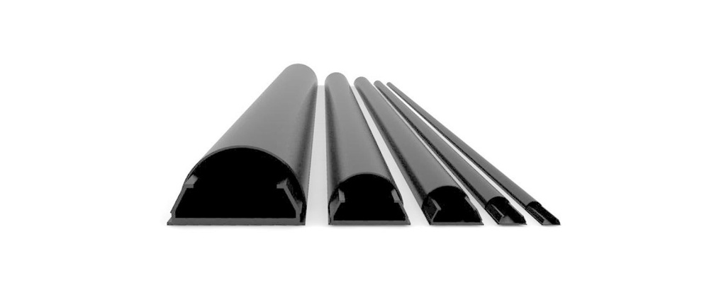 Multibrackets Jonction de câbles 1.1 m x 50 mm Noir