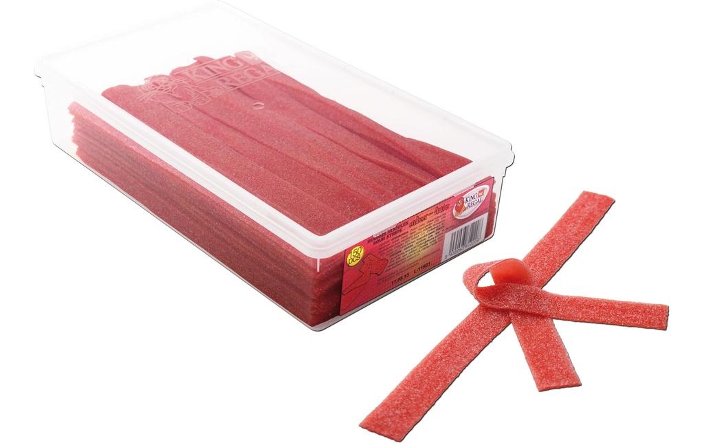 King Regal Bonbons gommeux Sour Strips Fraise 150 pièces