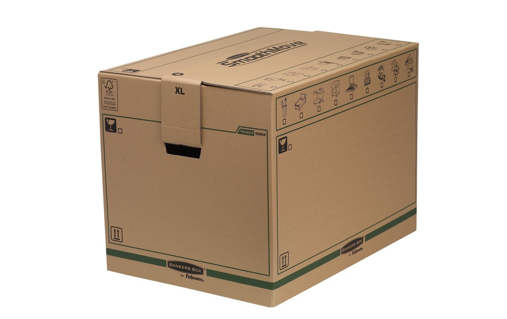 Fellowes Carton de déménagement FastFold 46.3 x 48.0 x 63.2 cm, 5 pièces