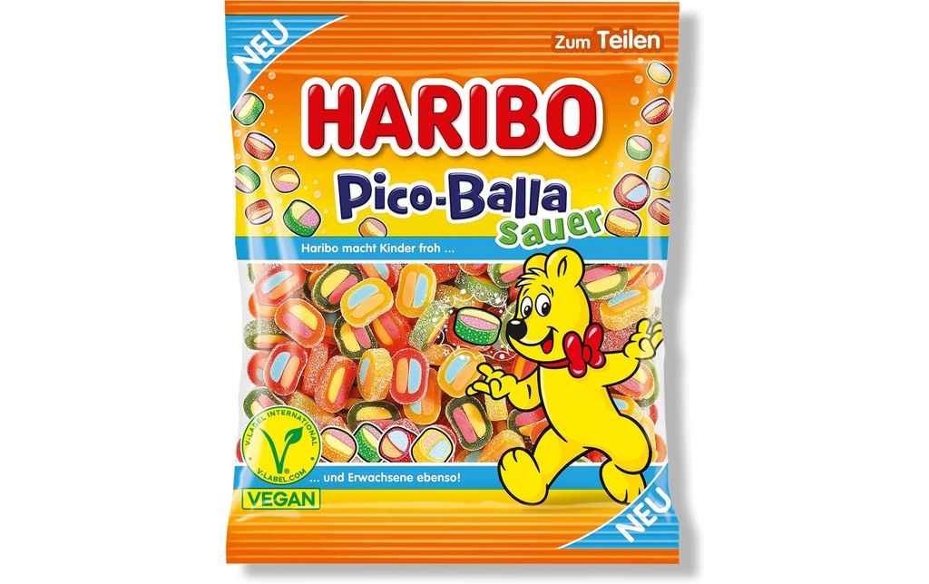 Haribo Bonbons gommeux Pico Balla Acide 160 g