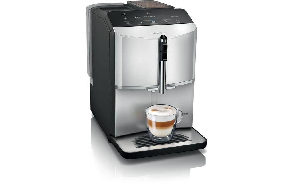 Siemens Machine à café automatique EQ 300 TF303E01 Noir, Argenté