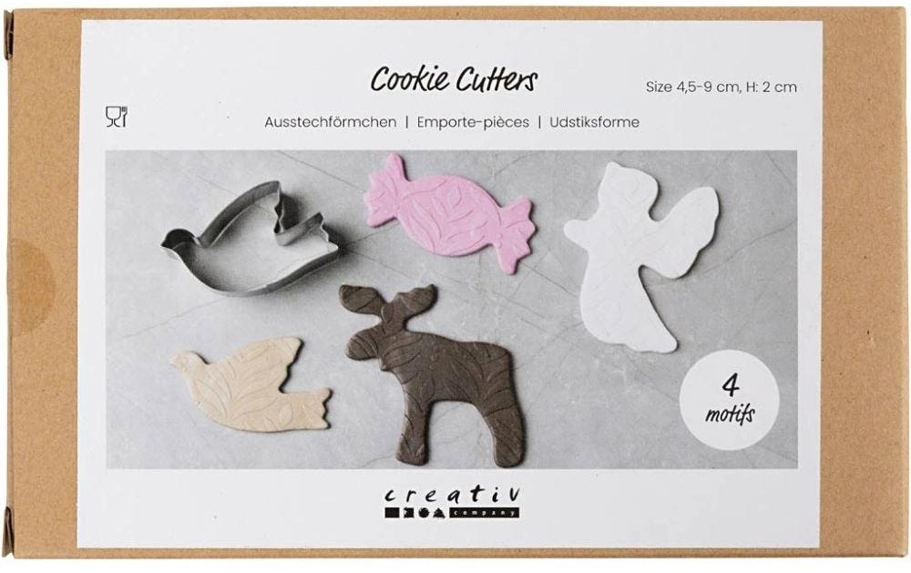 Creativ Company Emporte-pièce pour biscuits 4.5-9 cm, 4 pièces