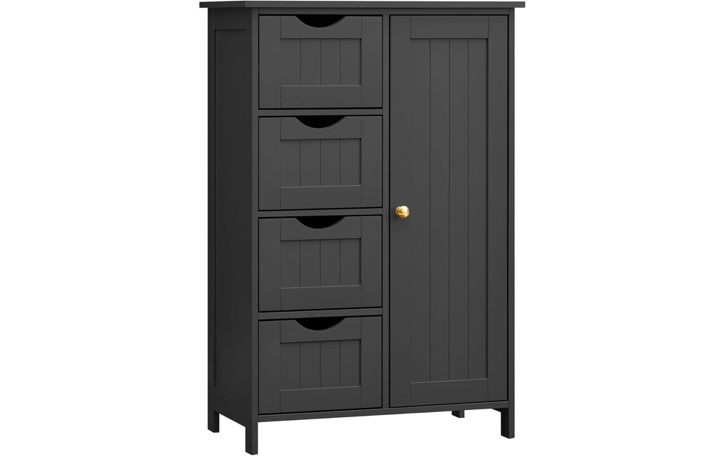 VASAGLE Armoire de salle de bain 55 x 82 cm, Noir