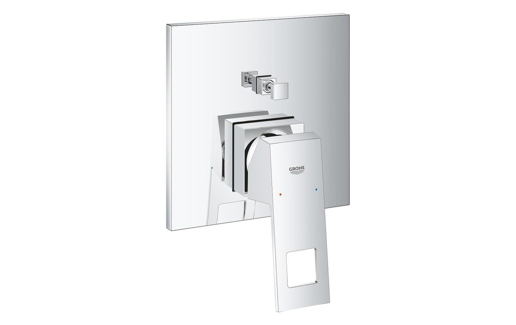GROHE Robinetterie de baignoire Eurocube 46 mm, chromé