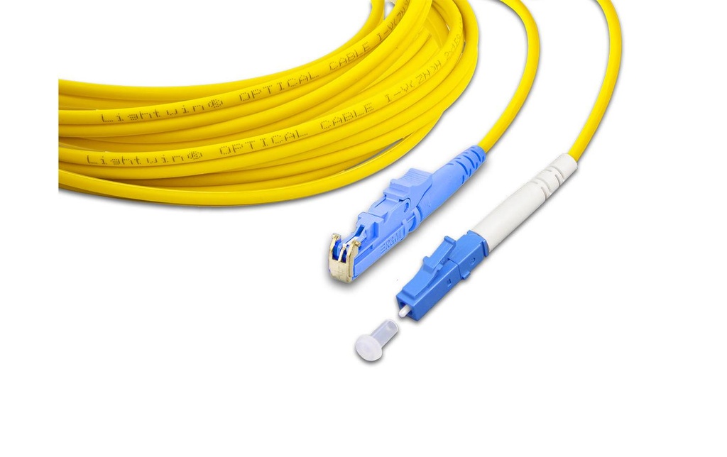 Lightwin Câble patch à fibre optique Singlemode E2000 – LC, OS2, Simplex, 2 m