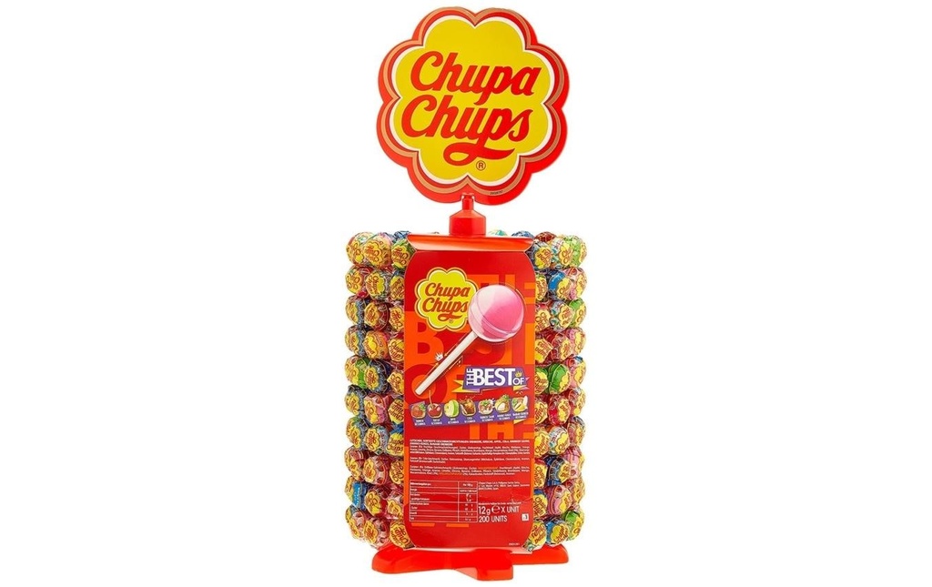 Chupa Chups Int. Roue à sucettes 200 pièces