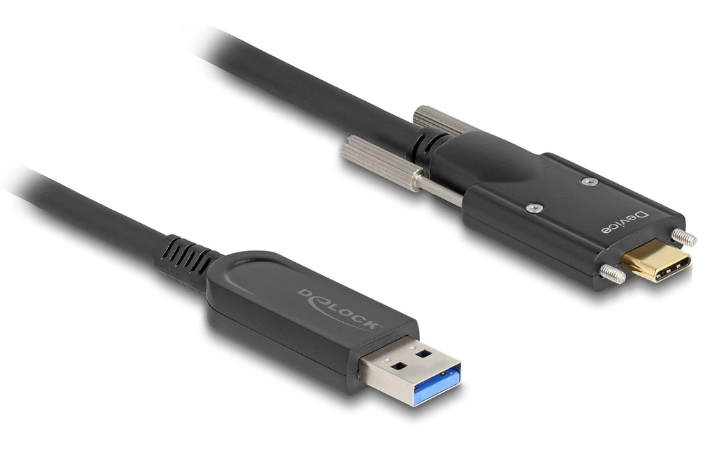 Delock Câble USB AOC 10 Gbps USB Type-A - USB type C, 5 m
