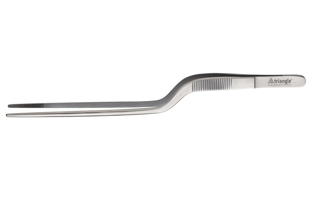 triangle Pince de cuisine doublement coudé 14 cm Argenté