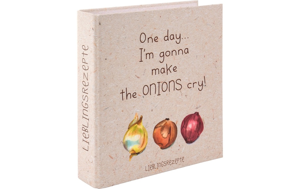 Goldbuch Bloc-notes pour les recettes Onions 21 x 22 cm