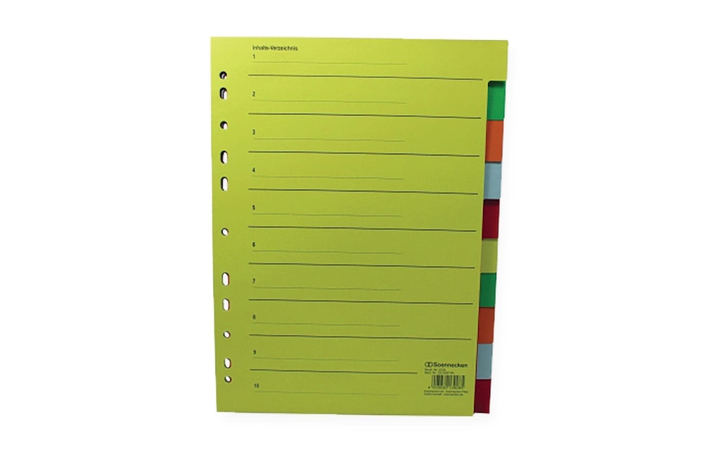Soennecken Registre RC, 1-10