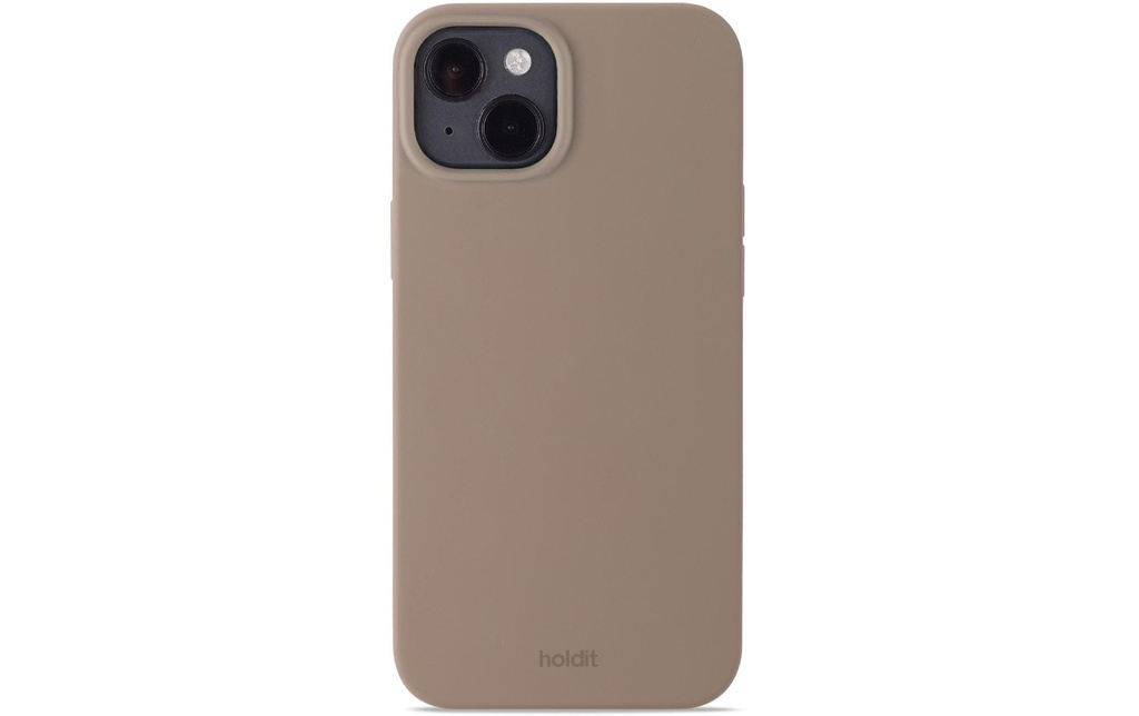 Holdit Coque arrière Silicone iPhone 15 Plus Mocha Brown