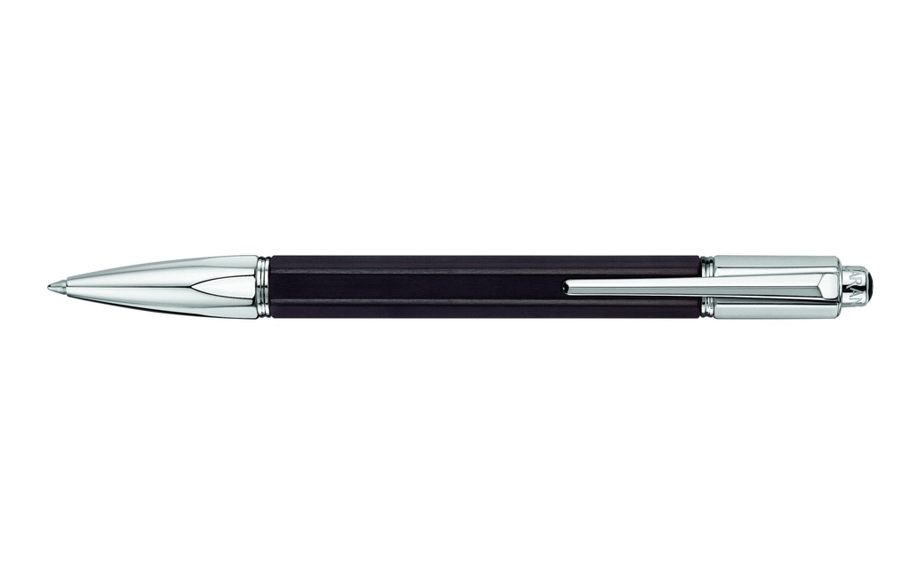 Caran d'Ache Stylo bille Varius Ebony moyen (M), Noir