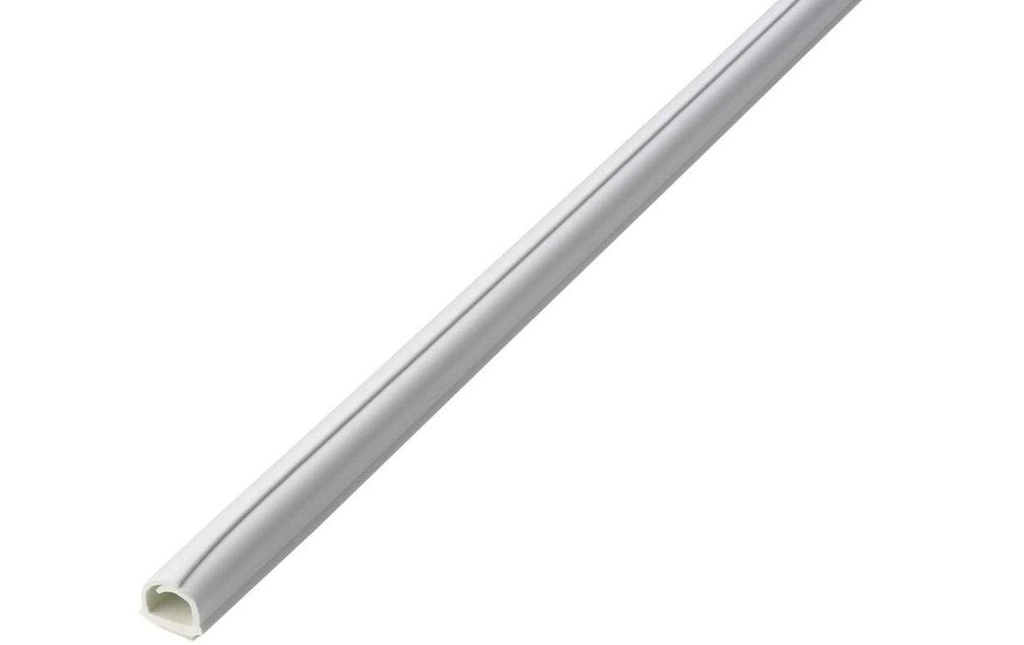 Max Hauri Goulotte Cable-Fix 4 x 1 m x 5 mm, Blanc