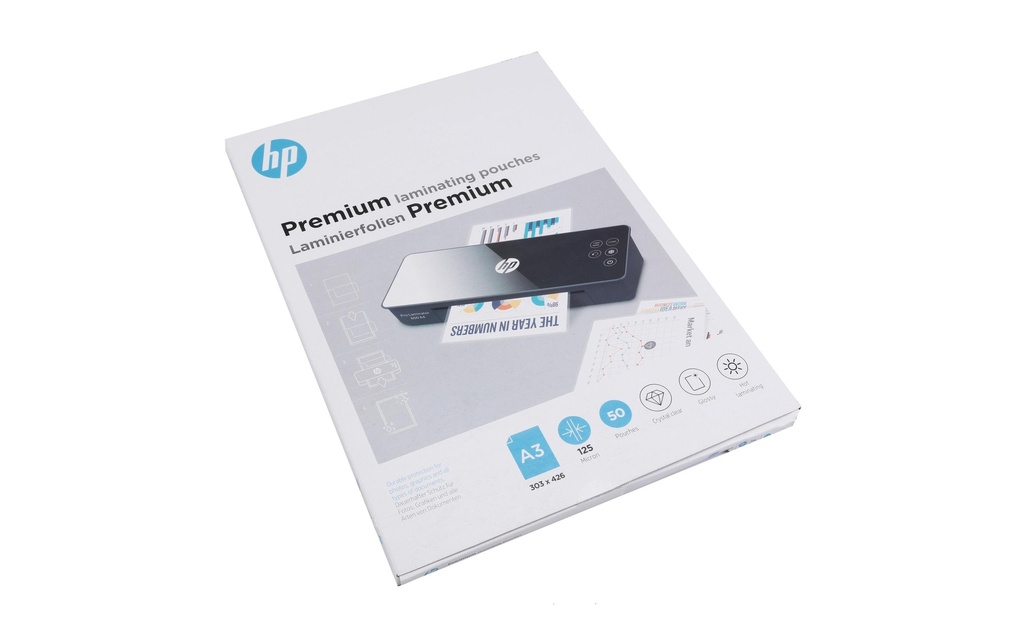 HP Film laminé Premium A3, 125 µm, 50 Pièce/s, brillant