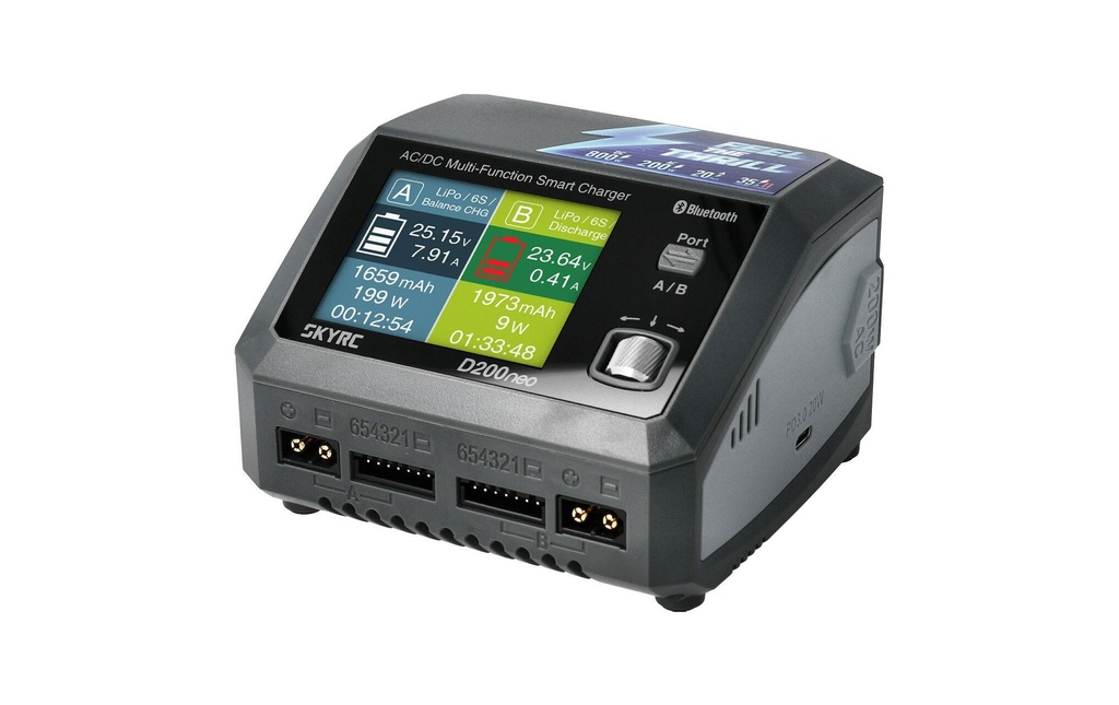 SKYRC Chargeur double D200 Neo 200W AC / 800W DC, 1-6S