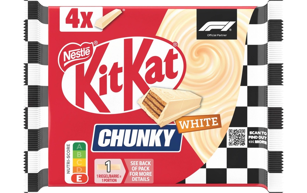Nestlé Snacks Barre KitKat Chunky Blanc 4 x 40 g