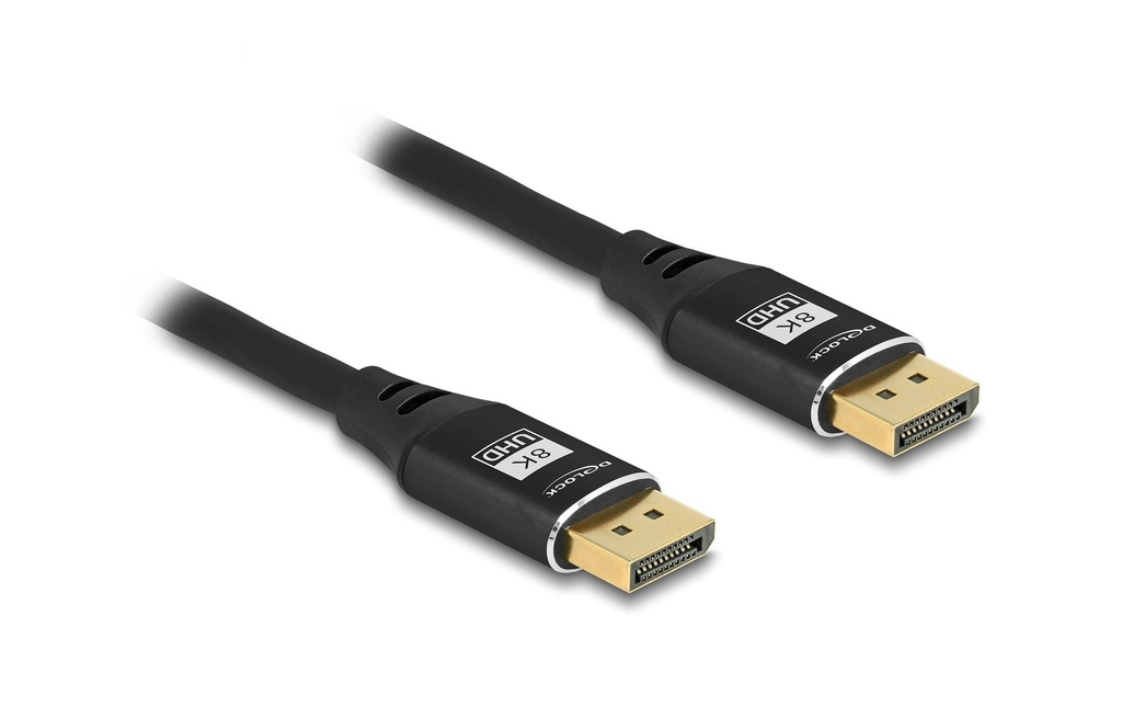 Delock Câble 8K 60 Hz DisplayPort - DisplayPort, 1 m, Noir