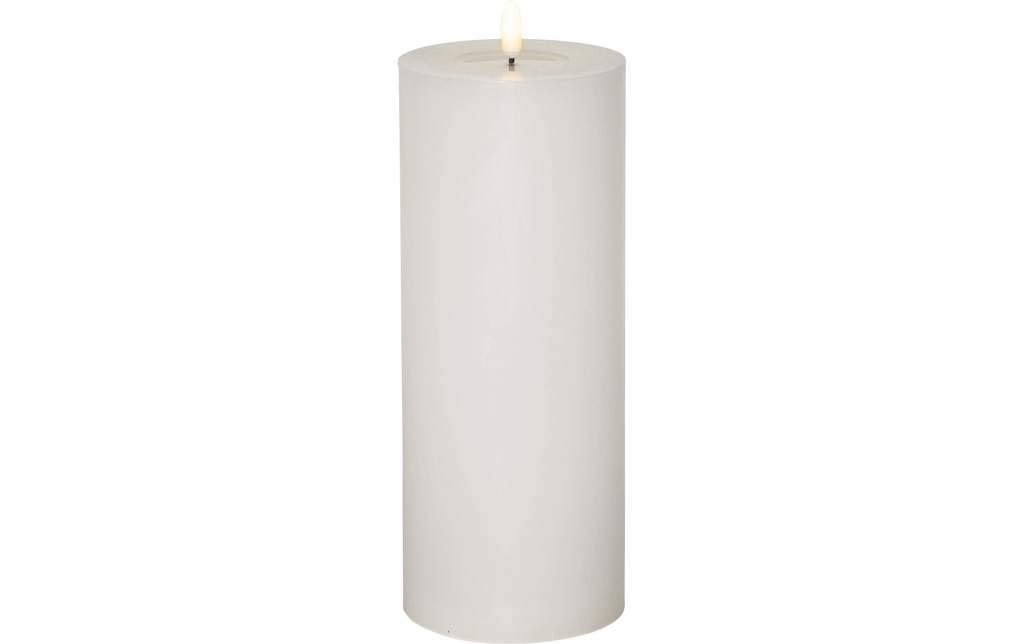 Star Trading Bougie LED Pillar Flow Big, 27.5 cm, blanc