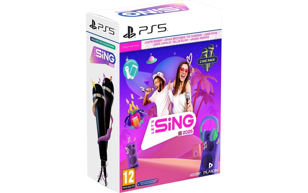 GAME Let's Sing 2025 International Version + 2 Mics (Boîte)