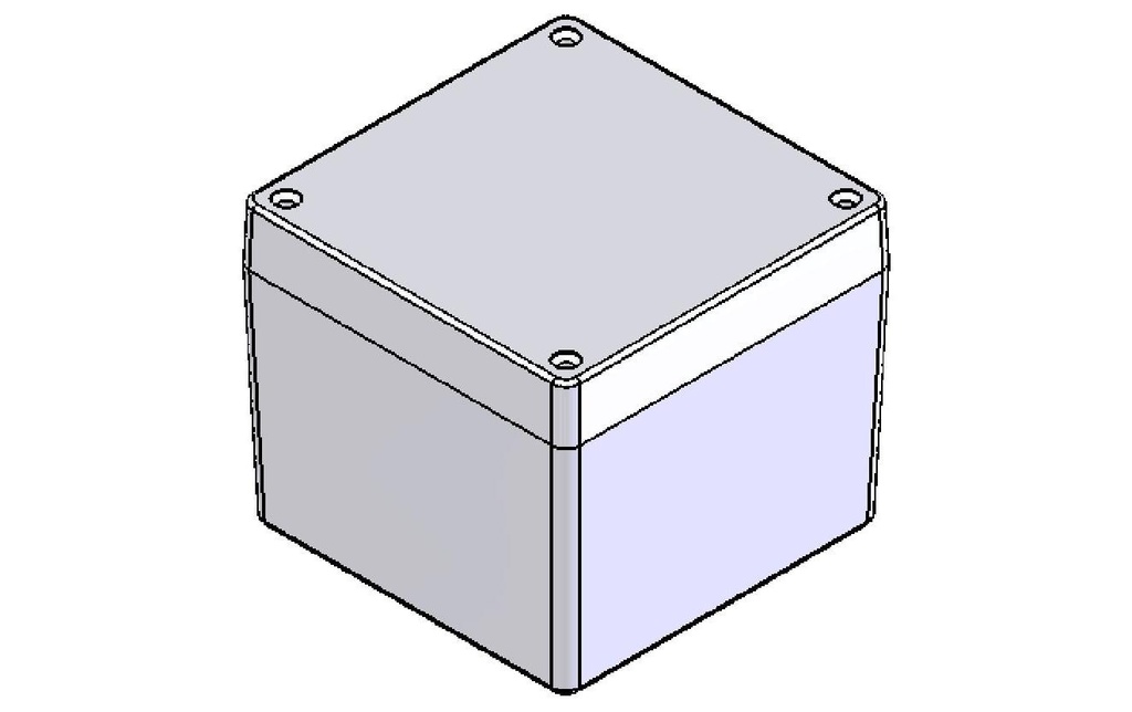 Velleman Boîtier en aluminium G137 120.5 x 120.5 x 101.5 mm