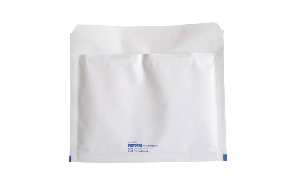 Brieger Pochette rembourrée à bulles d’air 22 x 16 cm, Blanc