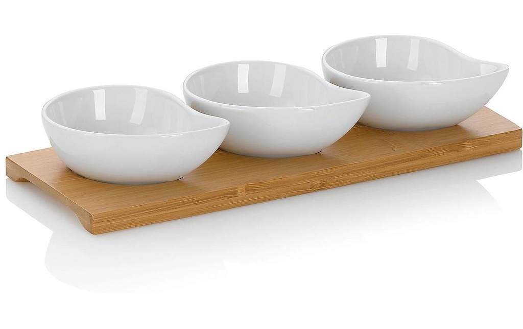 Kela Plateau de service avec petites coupelles Philipa 26 cm x 10 cm x 4.5 cm