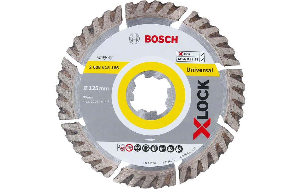 Bosch Professional Disque à tronçonner diamanté X-LOCK Standard Ø 125 mm