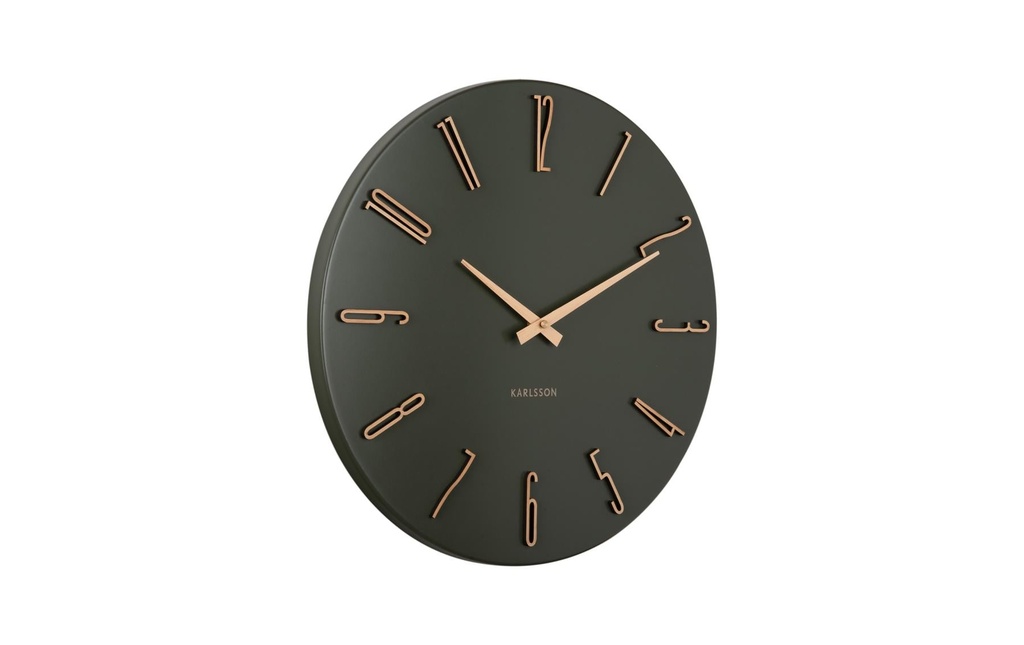 KARLSSON Horloge murale Esmerado 40 cm, Luxury Green