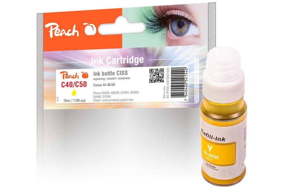 Peach Encre Canon GI-40/50 Yellow